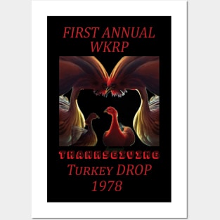 First annual wkrp thanksgiving day turkey drop 1978 Posters and Art